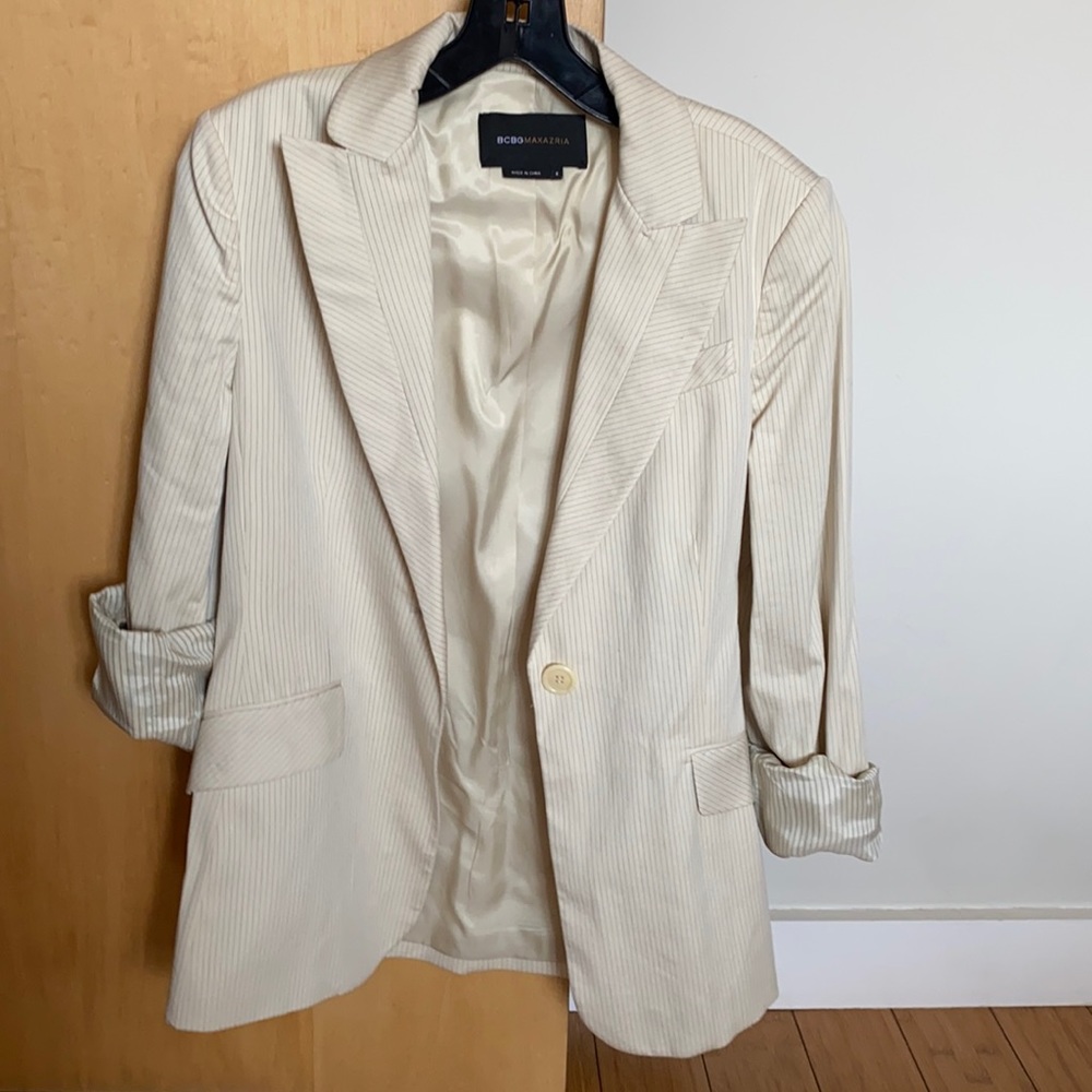 Bcbg striped blazer